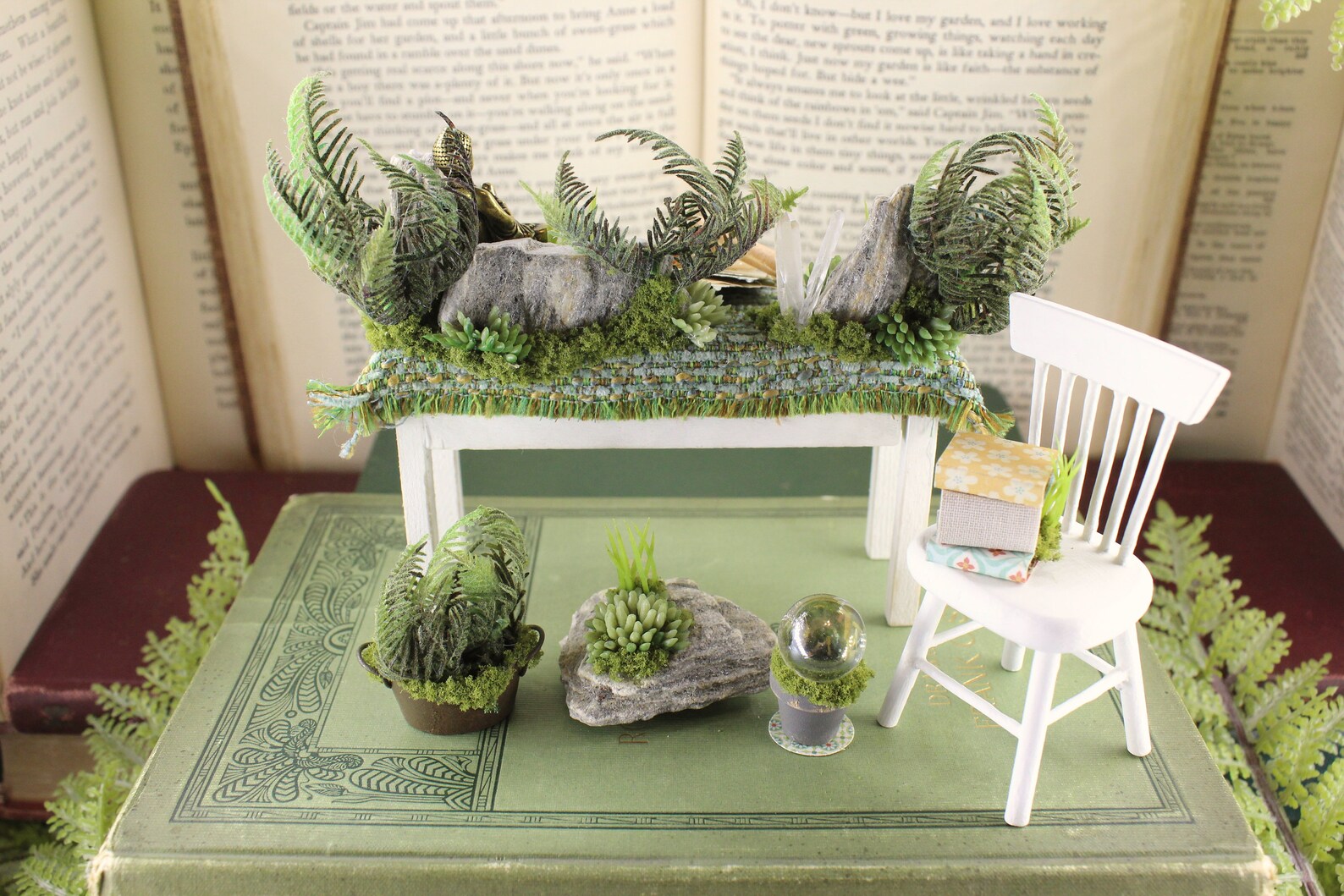 Buddha Zen Garden Office Playset Interactive Miniature Mossy Etsy