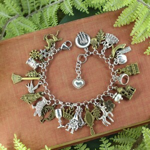 Snow White Dwarves Brothers Grimm Inspired Classic Children's Story Charm Bracelet image 2