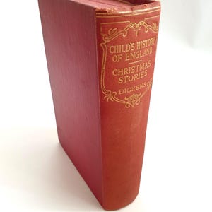 Vintage - Charles Dickens, Childs History Of England, Christmas Stories, Odhams Press, Hardback Book, 1930s