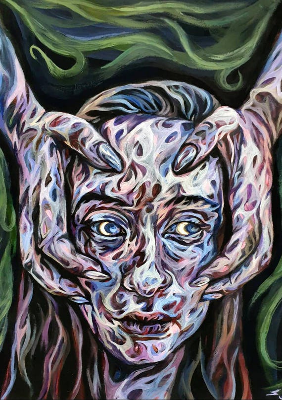 アクリル画 18×18 オリジナル抽象アクリル画：18インチ×24インチ