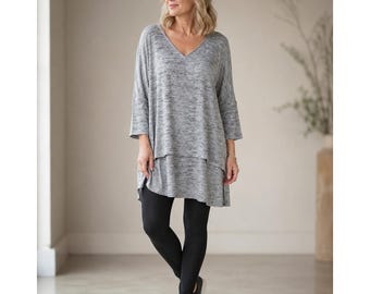Joseph Ribkoff Lagenlook Artsy Oversized Top Size 10 Elevated Casual Minimalist