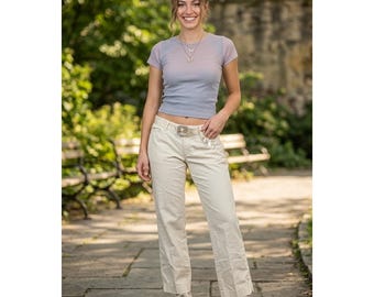 Pantalón chino corto vintage Banana Republic Martin Clean Girl, estilo preppy moderno, 31x25, talla 8