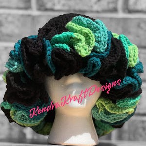 Crochet Ruffle Hat