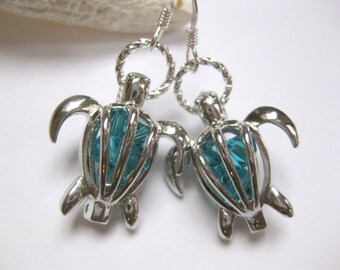 Birthstone earrings Boho earrings dangle drop earrings swarovski crystal earrings turtle earrings birthstone earrings