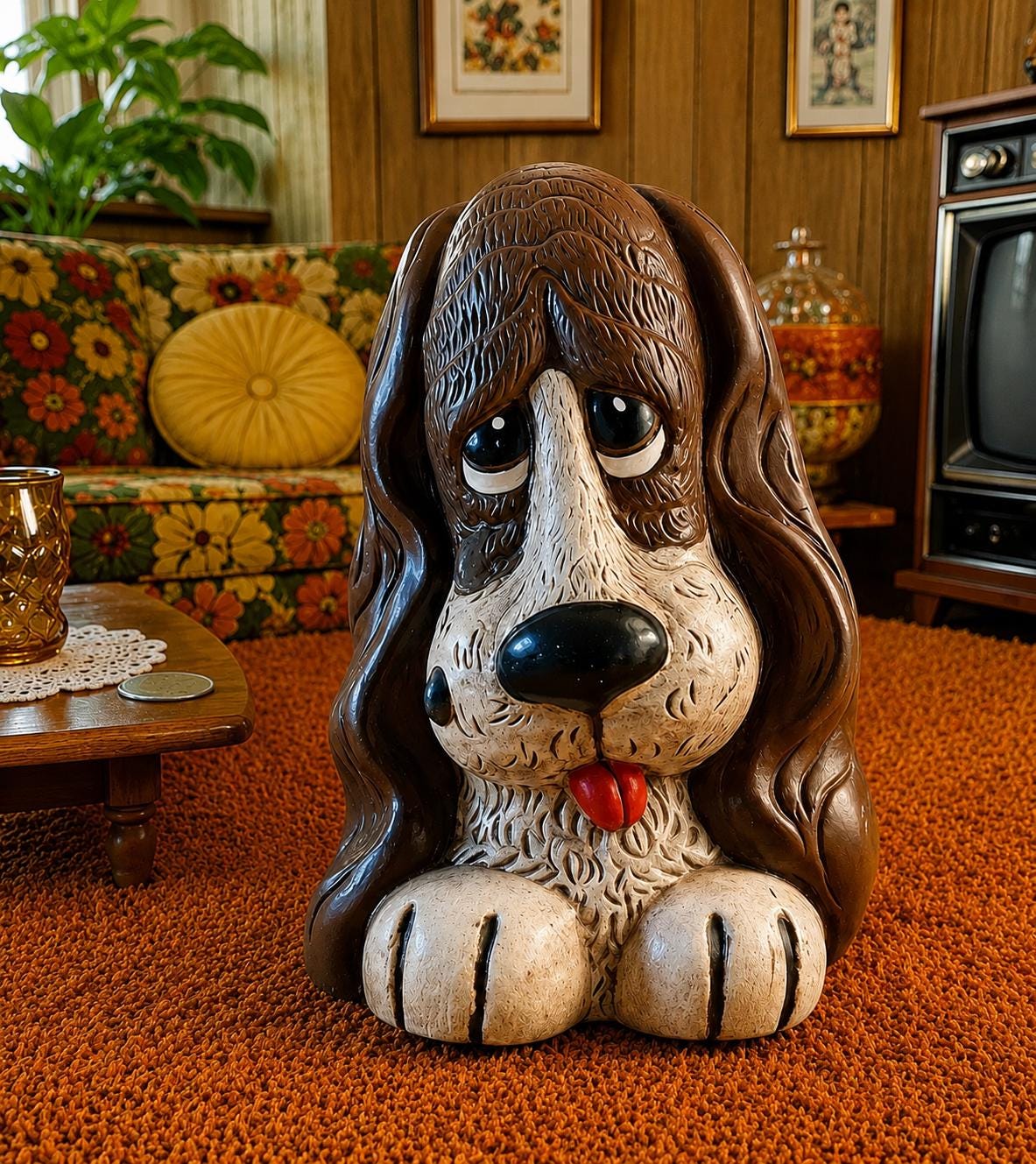 Sad Hound Dog Bank - Etsy