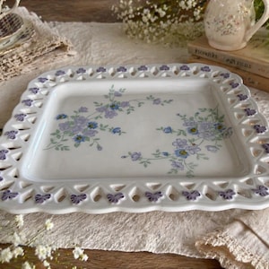 Vintage Furukawa Blue Bell Japan Serving Platter