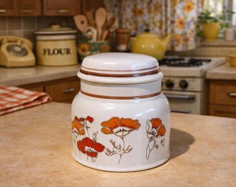 Azucarero con tapa Royal Doulton con diseño de flores silvestres