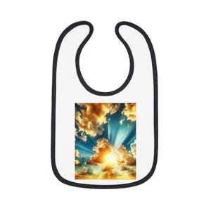Sunset Skies Baby Bib, Cute Baby Shower Gift, Toddler Feeding Bib, Unique Baby Accessory, Photography Bib, Baby Shower Favor