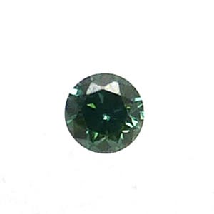 Loose Green Diamond Brilliant Round 1.3mm Tiny Little Diamond ONE Stone Traditional Cut Gemstones Perfect for PMC Metal Clay Peacock