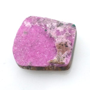 52.625 Carats Pink Druzy Cabochon Cobalt Calcite Cobalto Natural Color Not Dyed Designer Hand Cut Cobaltoan Carbonate Crystals Handmade