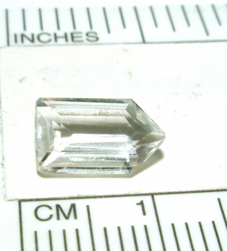 White Topaz Loose Gemstone Designer Hand Cut Flawless Clarity AAA Grade Perfect for PMC or Metal Clay Jewelry image 5