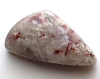 22.035 Karat Thulit Cabochon Rosalin Pink Mangan bunt gemischt ungewöhnlicher Edelstein Handgeschliffener Handgemachter UnikatNorway Norweger