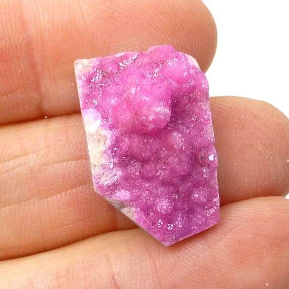 Pink Druzy Cabochon Cobalt Calcite Geometric Cobalto Natural Color Not Dyed Lisajoy Sachs Designer Hand Cut Cobaltoan Carbonate Crystals