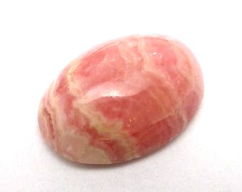 Rhodochrosite Cabochon Oval Perfect Ring Stone or Good For Wire Wrapping Pink Fleshy Jelly Gem Gemstone