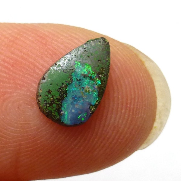 Boulder Opal Cabochon Small Tiny Mini Miniature Teensie Australian Coober Pedy ring One of a kind Christmasinjuly CIJ ETsycij