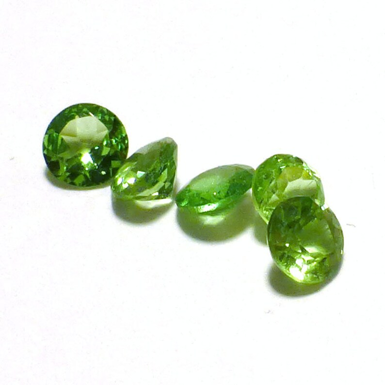 3mm Round Tsavorite Loose Gemstones 2 Two Stones One Etsy