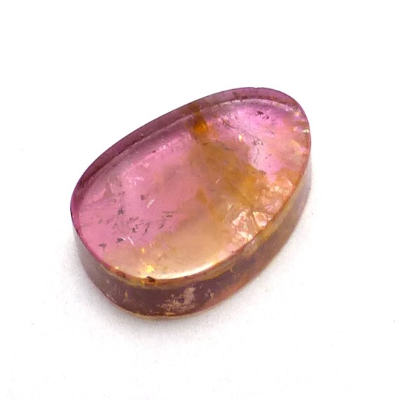 Watermelon Tourmaline Cabochon Slice Cab Rubellite Pink Green Natural Gemstone Specimen Statement saving Jewelry Pendant Ring Stone