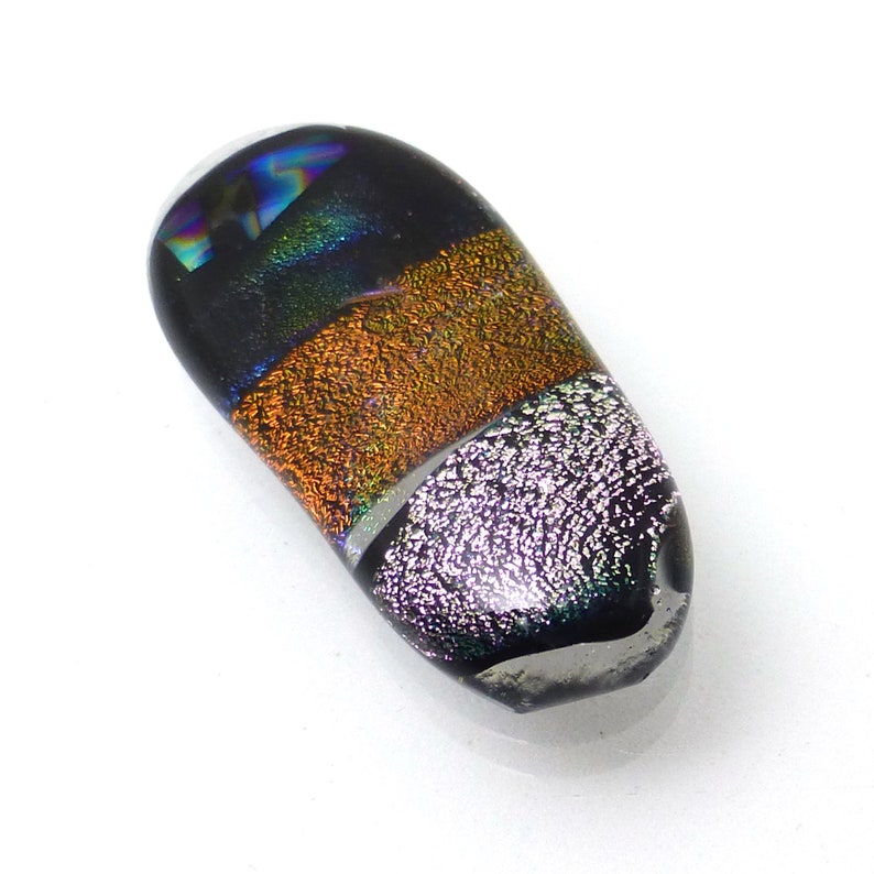 Dichroic Glass Cabochon Handmade One of a Kind Handmade Lisajoy Sachs Design To Use in Designer Jewelry Necklace Pendant Ring