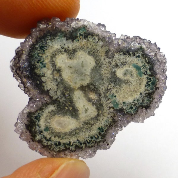 32,605 carats améthyste tranche cabochon cristal Rare grand poli à bandes Druzy février pierre de naissance bijoux en pierres précieuses unique en son genre