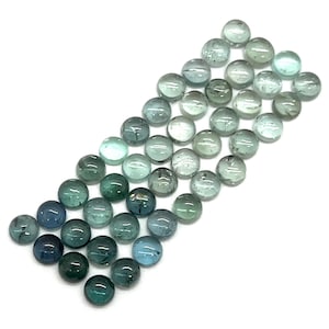 ブルートルマリンカボション 9x7 7x9 9 mm x 7 mm 希少な