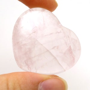 53.490 carats protecteur de carte de poker en quartz rose cabochon coeur fait main saint valentin rose translucide fait main bijoux pendentif lapidaire