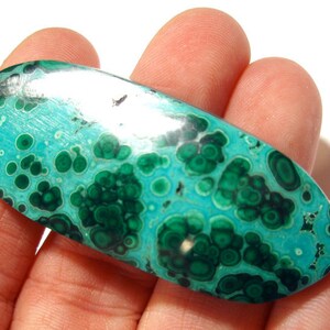 119 carati grande crisocolla malachite cabochon protettore per carte da poker bulls eye grande esemplare raro unico designer stalattite stalagmite