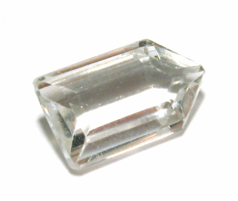 White Topaz Loose Gemstone Designer Hand Cut Flawless Clarity AAA Grade Perfect for PMC or Metal Clay Jewelry image 1