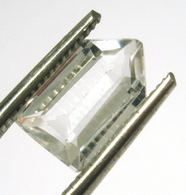 White Topaz Loose Gemstone Designer Hand Cut Flawless Clarity AAA Grade Perfect for PMC or Metal Clay Jewelry image 2