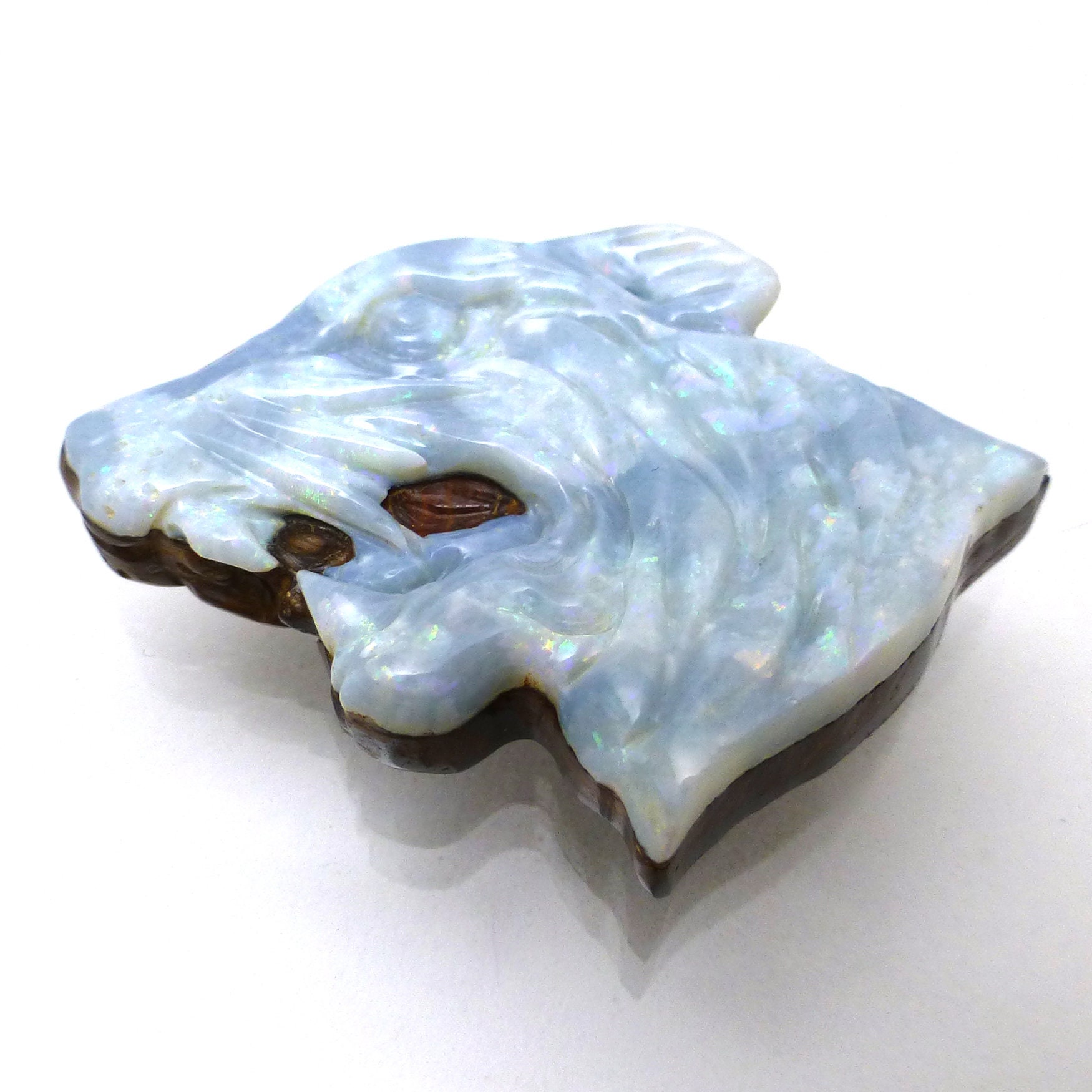 Boulder Opal Puma Jaguar Big Cat Cabochon Coober Pedy Opal Etsy