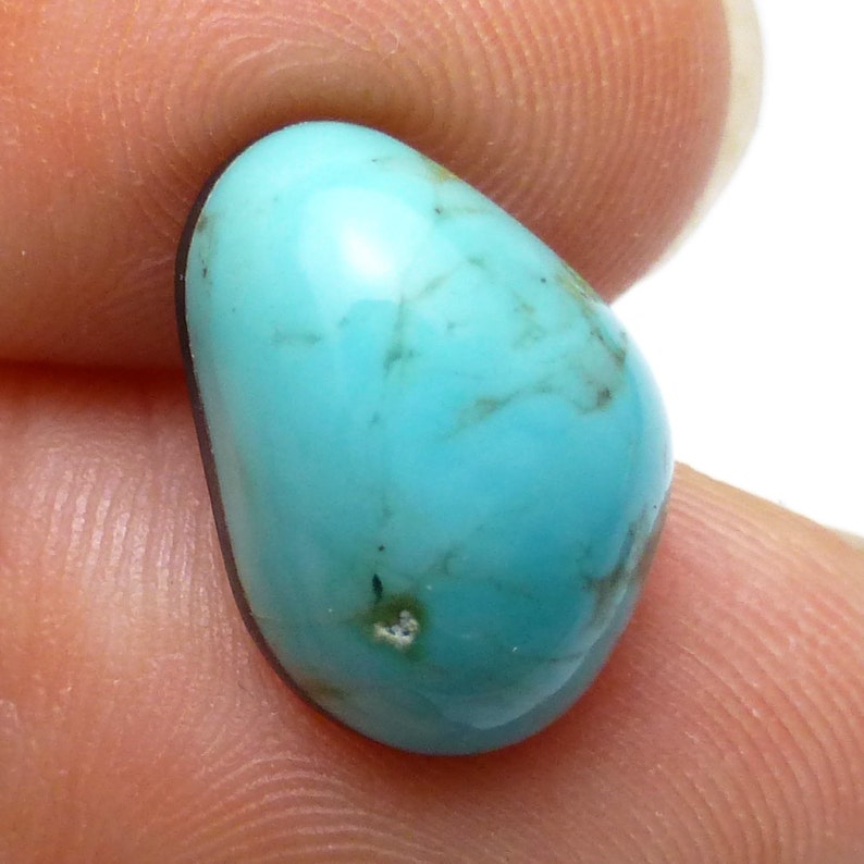 Sleeping Beauty Turquoise Cabochon Free form Perfect Ring Stone Rings Sky Blue Aqua Jewelry Designer ONE Stone Necklace Globe Arizona USA