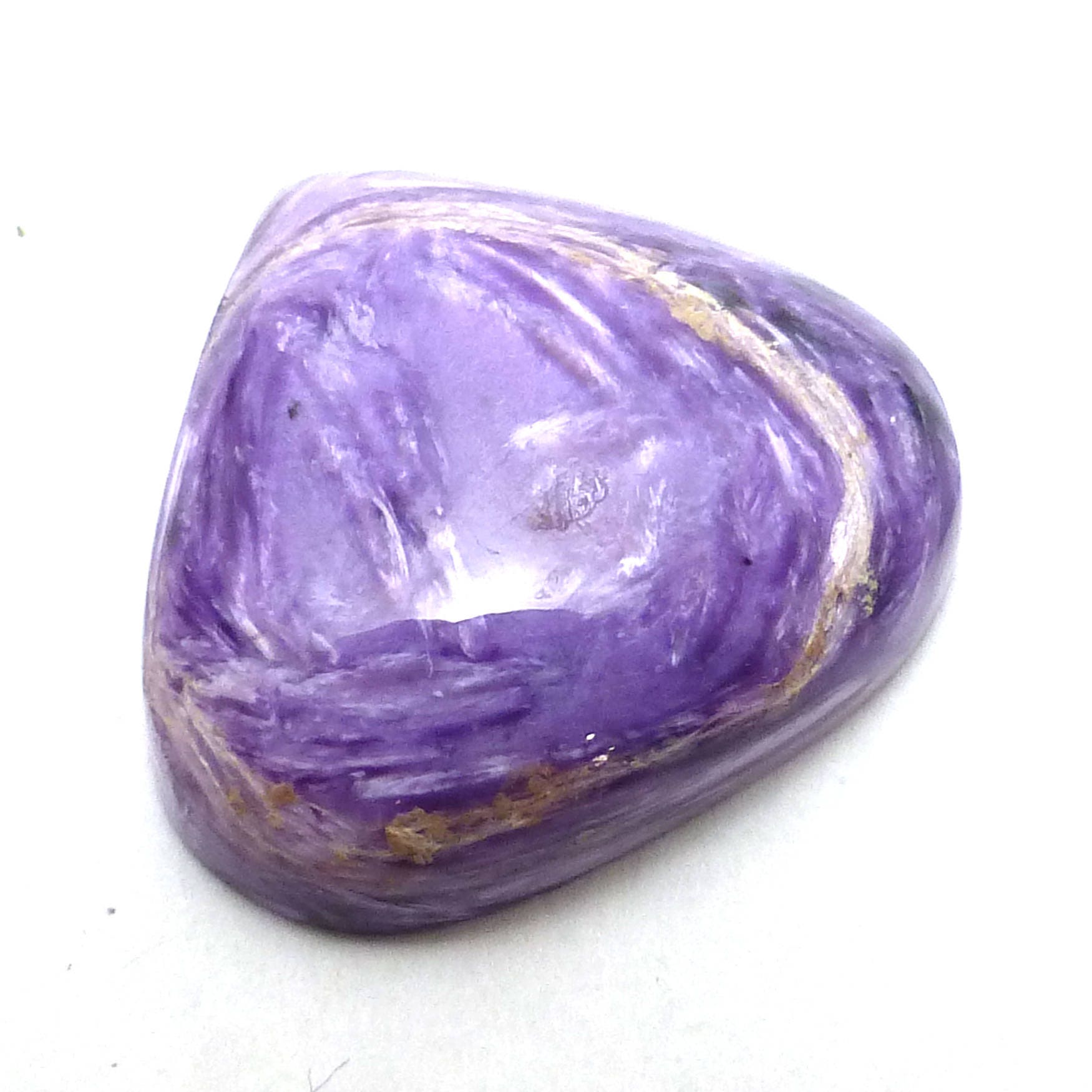 チャロアイト カボション ティアドロップ 明るい紫 美しい品質