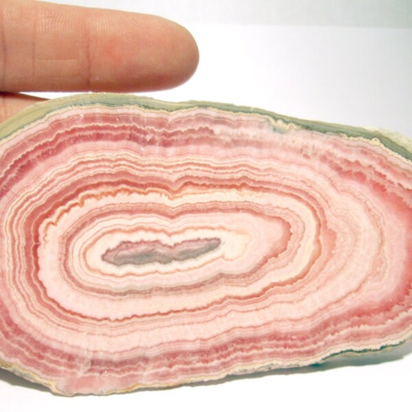Rhodochrosite Cabochon Stalagmite Slice Stalactite Bulls Eye Quality  Lapidary Rough Large Giant Belt Buckle Jewelry Pendant Wire Wrapping