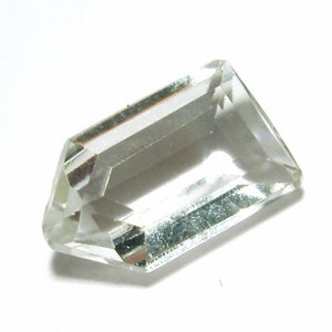 White Topaz Loose Gemstone Designer Hand Cut Flawless Clarity AAA Grade Perfect for PMC or Metal Clay Jewelry image 3