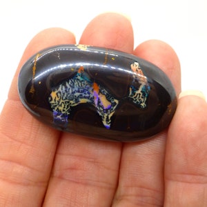 110.5 Carats Koroit Yowah Nut Australian Boulder Opal Cabochon Unique Natural Veining of an Animal Oval One of a kind Rare Lisajoy Sachs