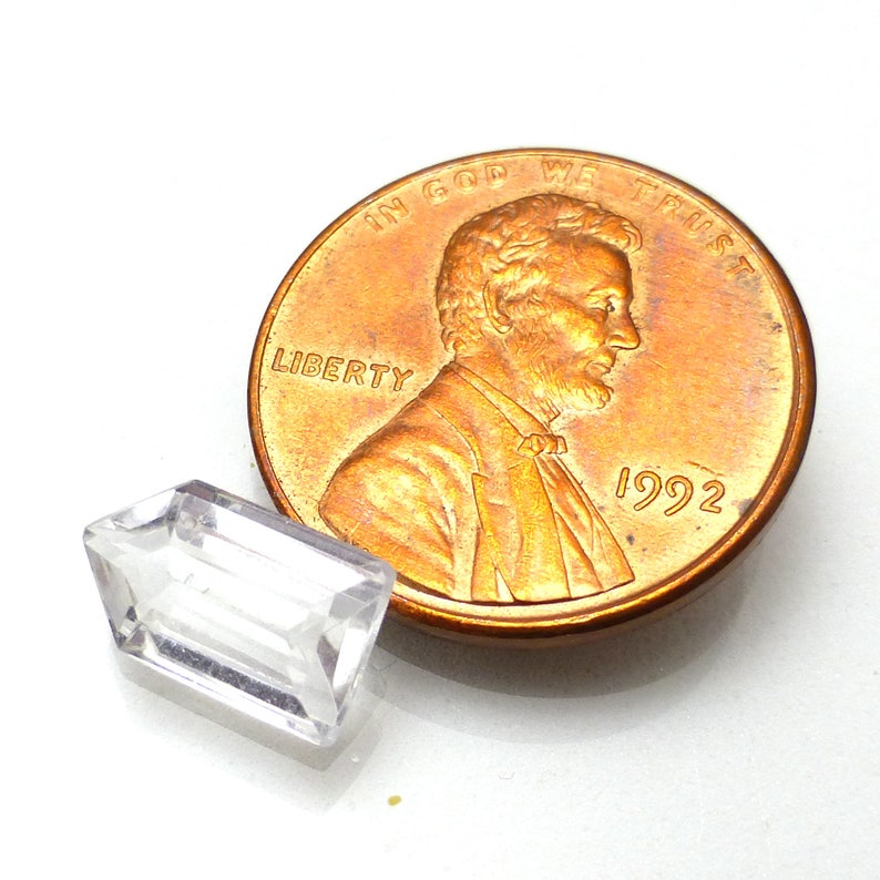 White Topaz Loose Gemstone Designer Hand Cut Flawless Clarity AAA Grade Perfect for PMC or Metal Clay Jewelry image 6