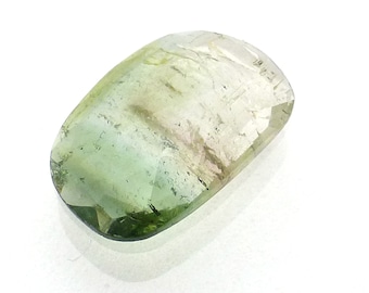 2.395 Carats Watermelon Tourmaline Cabochon Rose Cut Pink Green Gemstone Rubellite One of a Kind Faceted Handmade Handcut