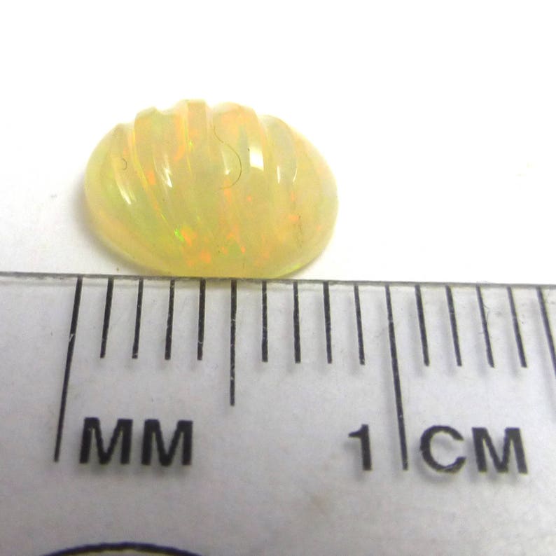 Welo Opal Cabochon 9x7 7x9 9mm x 7mm Carved Domed Oval Solid Ethiopian Orange Red Jelly ONE Ring Stone Bright Flashing Calibrated