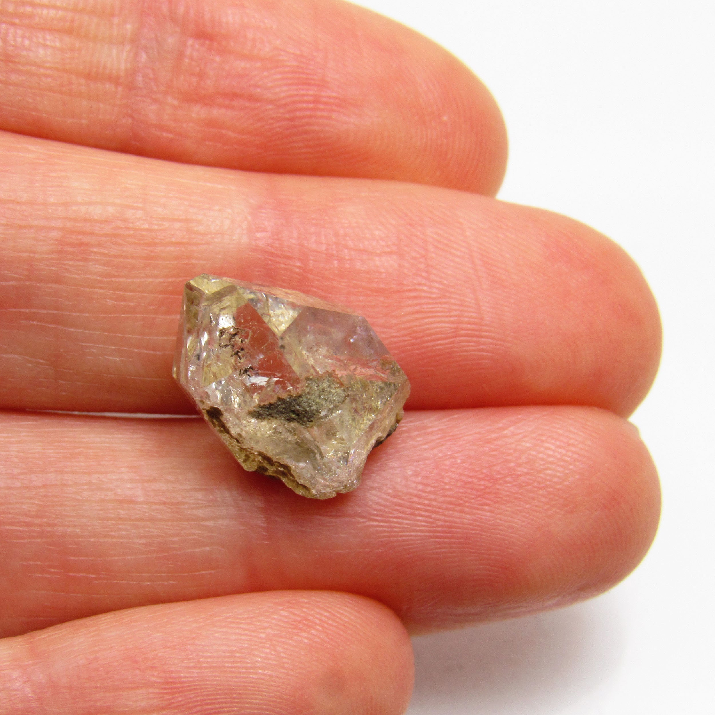 ハーキマー ダイヤモンド クリスタル 明るい透明 ダブル