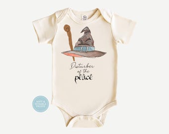 Disturber Of The Peace Baby Onesie®: Gandalf Fantasy Bodysuit