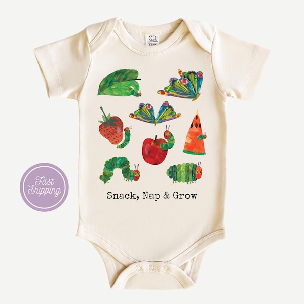 Nap, Snack & Grow Baby Onesie, Storybook Infant Clothing