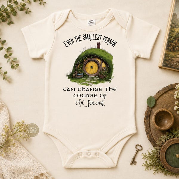 Lord of the Rings Baby Onesie: "Smallest Person" Unisex Bodysuit