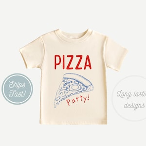 Pizza Party Baby Onesie: Natural Cotton Kids T-Shirt