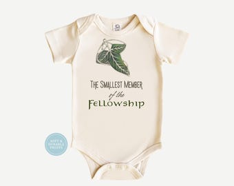 Middle Earth Baby Onesie, The Fellowship, Nerdy Baby Gift