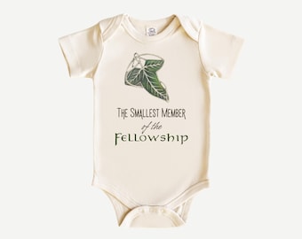 Middle Earth Baby Onesie, The Fellowship, Nerdy Baby Gift