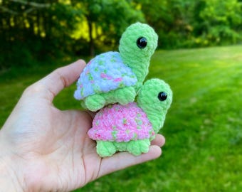 Turtle Plushie - Handmade Crocheted Item