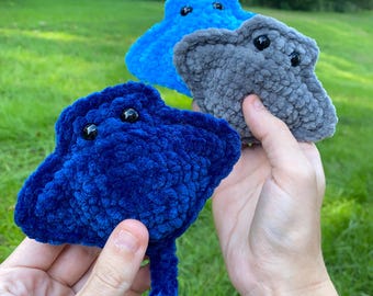 Stingray Plushie - Handmade Crocheted Item