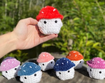 Chonky Mushy Boy Crochet Plushie - Various Colors!