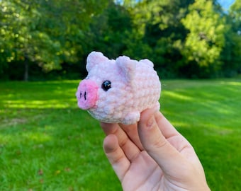 Pig Plushie - Handmade Crocheted Item
