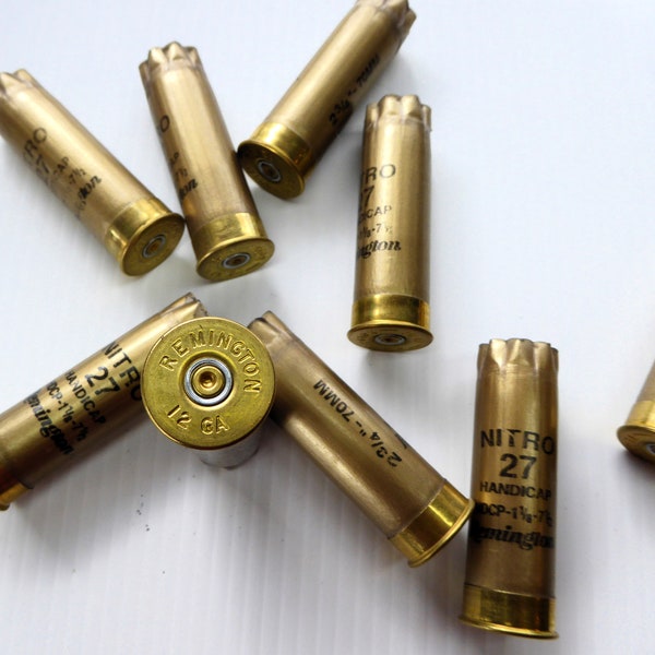 Shotgun Shell Casing in gold for Boutonnière or Crafting, Make your own, just add twine and fill, Voilà!   READY TO SHIP.  Free shipping!