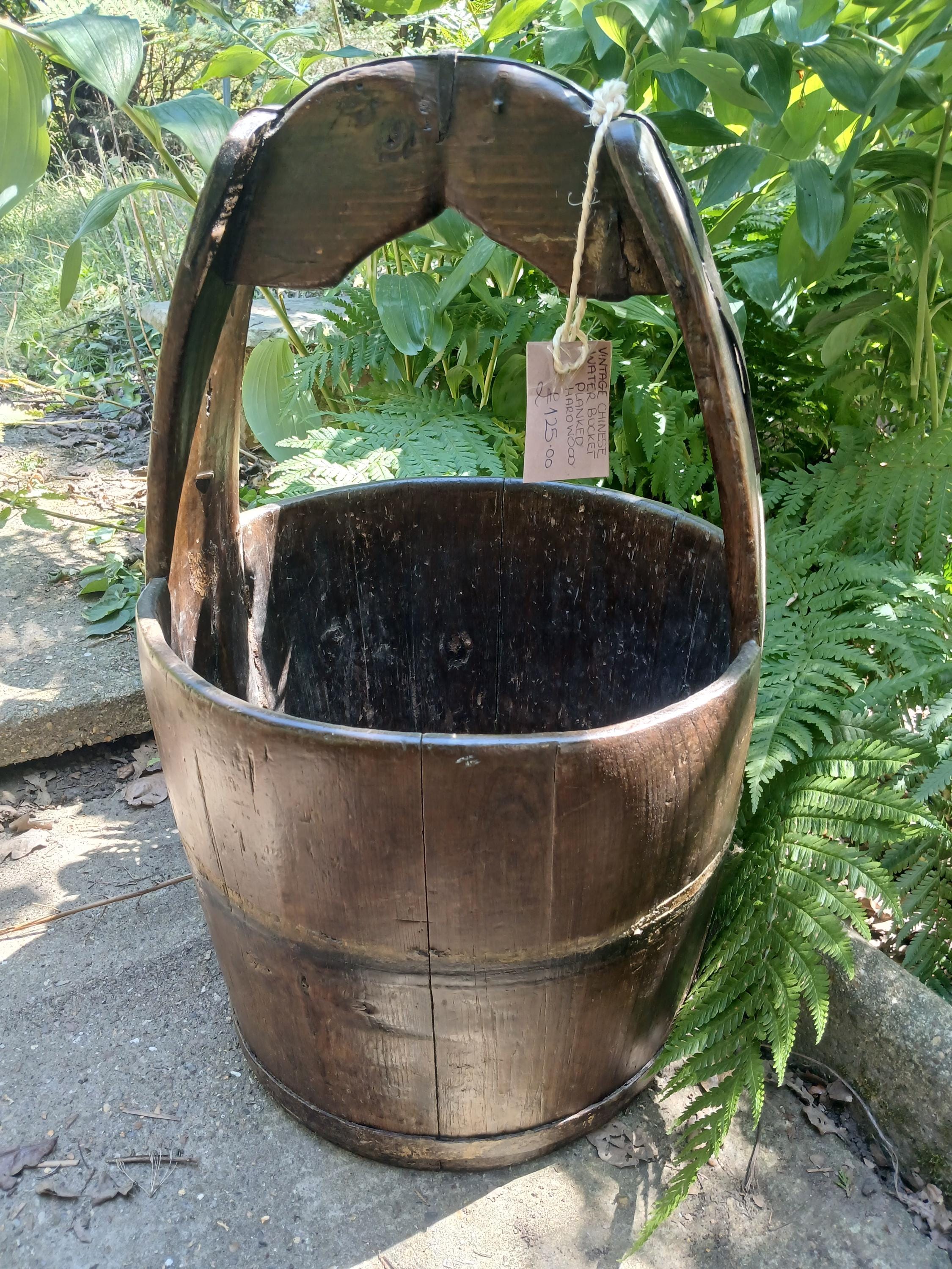 アンティーク　水桶 Antique Chinese Water Bucket - Etsy